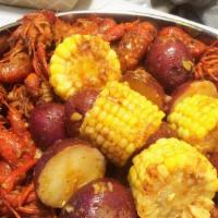 Special Omg Combo · Includes: 1 lb crawfish, 1 lb black mussels, 1 lb shrimp, one corn, one egg, one potato, sau...