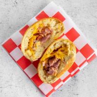 Ham & Cheese Kare-Wich · Homemade bread stuffed with sliced honey ham and American cheese.