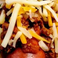 The 8 Mile · Our spin on Detroit Style Coney with cheese