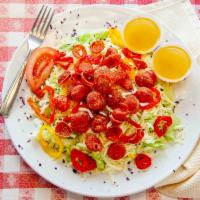 Fried Pepperoni Salad · 