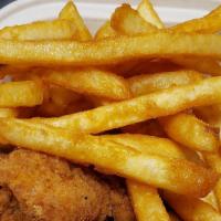 Chicken Strip Basket · Delicious strips and french fries with your choice  of pop or coleslaw.  Please select your ...