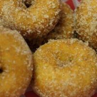 Mini Donuts · A basketful of sugary mini donuts that melt in your mouth! No need to wait for the fair - or...