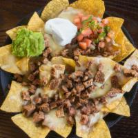 Nachos · With choice of meat.