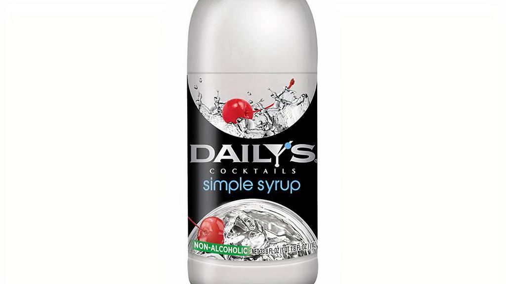 Dailys Simple Syrup · Save the time and hassle of making simple syrup from scratch. Daily’s Simple Syrup is the quickest and most convenient way to add sweetness to a variety of your favorite drinks. Now, that’s sweet!