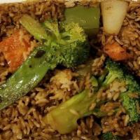 Vegetable (Small) · Stir fried rice with assorted vegetables, egg and fresh scallions.