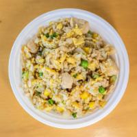  Chicken Fried Rice · with eggs, peas, corn, onion, scallion and garlic