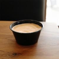 Yum Yum Sauce · Individual portion of our famous housemade sauce.. ALLERGENS: soy, wheat/gluten
