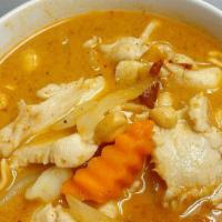 Massaman Curry · Potato, carrot, onion and coconut milk, Yellow curry paste and peanuts