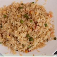 Fried Rice · Fried rice w/ peas and carrots.
