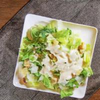 Caesar Salad · Romaine lettuce, croutons, Parmesan cheese and caesar dressing. Add chicken $4.00