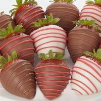 Love & Romance Strawberries · Our romantic dipped berries, of course. Plump, juicy strawberries dipped and drizzled to per...