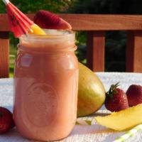 Strawberry Bliss · Product contains almond milk. This is the most wonderful fruit smoothie, sweet and delectabl...