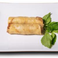 Spring Roll (1Pc) · Crispy roll with carrots, cabbage, celery, and onion with transparent noodles.