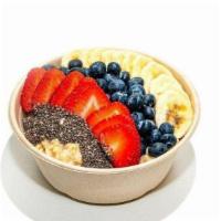 Chi Chi Chia Steel-Cut Oatmeal Bowl  · The Chi Chi Chia Oatmeal Bowl has a base of organic and gluten-free steel-cut oatmeal and to...