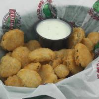 Lizard Freckles  · A basket of breaded and fried pickles chips served with a side of ranch. Not currently avail...