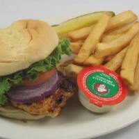 Jerk Chicken Sandwich · Spicy. A grilled chicken breast coated with jerk seasoning, basted in our Caribbean wing sau...