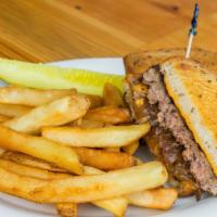 Patty Melt · Charbroiled ground beef patty with American cheese and grilled onions. Served on grilled rye...