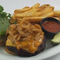 Black Bean Vegetable Burger · Spicy, vegetarian. A spicy blend of black beans, peppers, and Southwestern spices, served on...
