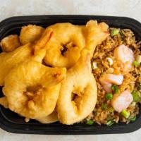 Fried Shrimp · Served all day. served with choice of rice and 1 side.