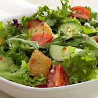 Garden Salad · Lettuce, cheese, croutons, onion, tomato