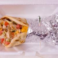 Grilled Chicken Pita · Grilled chicken with lettuce, tomatoes, American & Swiss cheese and mayo.