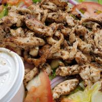 Greek Salad W/ Chicken  · 