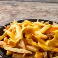 Cheese Fries · 3/4 lb. lightly salted with a cup of cheese on the side.