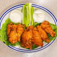 Traditional Or Boneless Chicken Wings · Tossed in your choice of sauces; wildcat, buffalo, teriyaki, BBQ, spicy BBQ, garlic, sweet c...