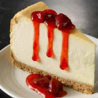 Ny Cheesecake · Finished with your choice of topping.