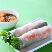 Fresh Spring Rolls · Choice of shrimp and pork, shrimp, or tofu wrapped in rice paper, filled with vermicelli noo...