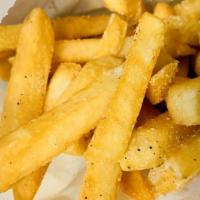 Fries · French fries seasoned with lemon pepper.