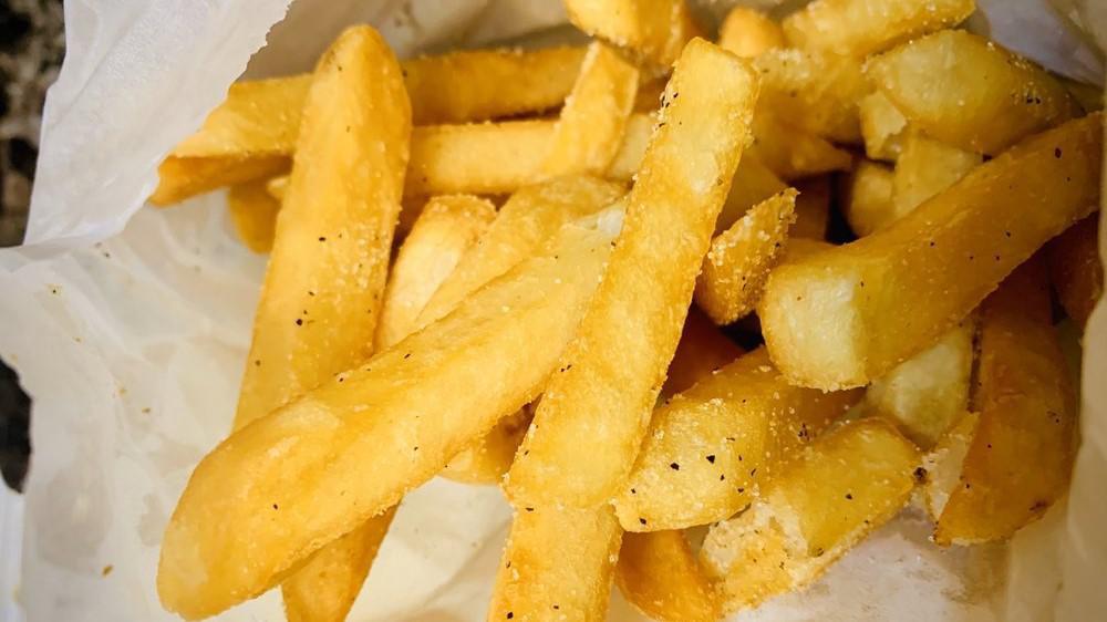 Fries · French fries seasoned with lemon pepper.