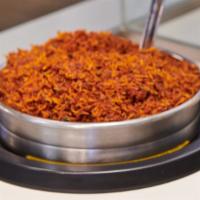 Spicy Rice (Bowl) · Spicy Rice  (Isku Dex'Karis Bariis):
Our basmati rice tossed in a spicy tomato sauce and mix...