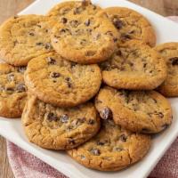 Party Pack Chocolate Chip Cookies · One dozen freshly baked chocolate chip cookies.