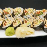 Wicked Spicy Tuna Roll · Most popular, spicy. Seaweed wrap, spicy tuna, cucumber, avocado, green onion, boss sauce, a...