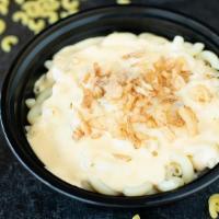 3-Cheese Bodhi Mac (Vegetarian) · Creamy elbow macaroni in our award winning 3-cheese sauce. Topped with aged parmesan cheese ...