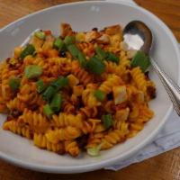 Chicken Honey Sriracha Mac · Spiral macaroni with our house-made cheese recipe with Sriracha, oven-roasted Boar's Head ch...