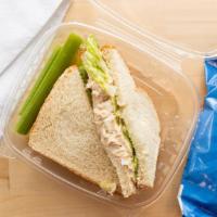 Tuna Salad · This sandwhich includes a bag of Sun chips.