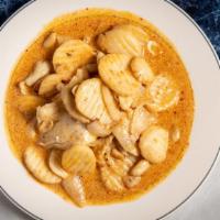 Masaman · Gluten-free. Peanuts, onions, potatoes in a masaman curry and coconut milk.