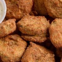 Fried Pickles · Pickles lightly fried with breading.
