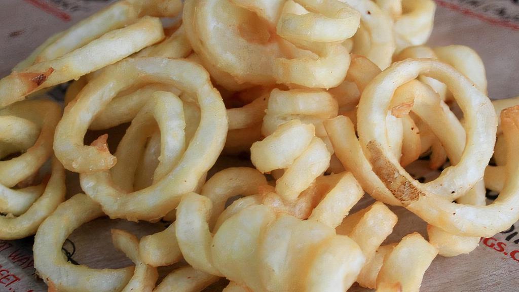 Curly Fries · Curly like a pig's tail!