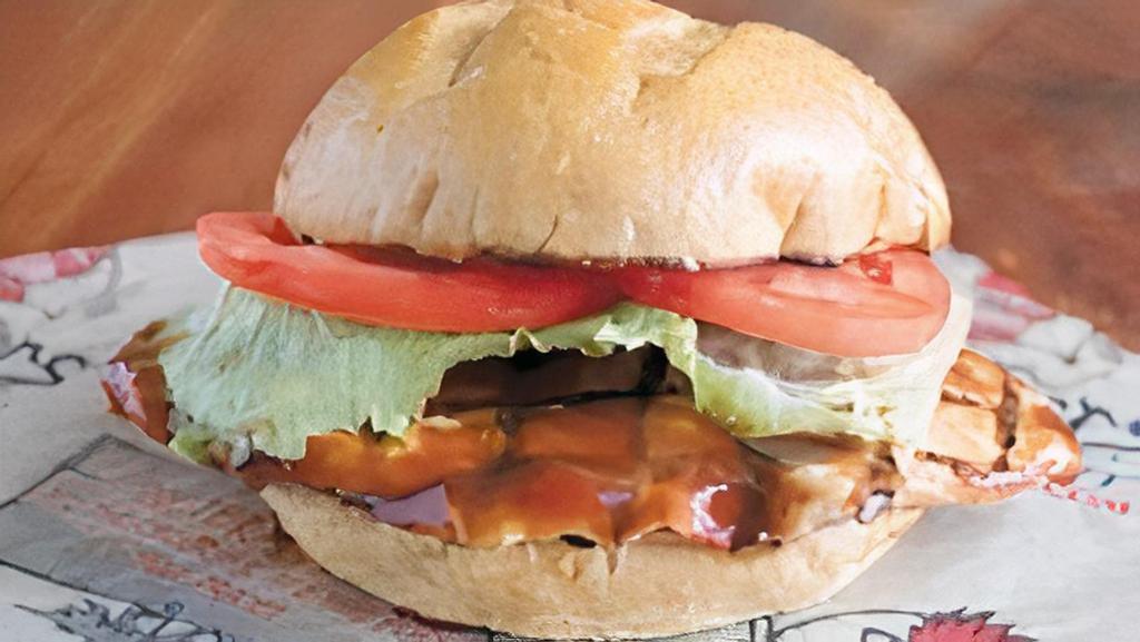 Bbq Chicken Sandwich · Grilled and smothered in our deliciousHoney BBQ Sauce.