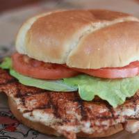 Cajun Chicken Sandwich · A spicy, grilled chicken breast for those that can take the heat!