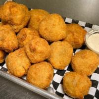 Fried Mushrooms · Jumbo fried mushrooms in a panko breading with your choice of dipping sauce. Our buttermilk ...