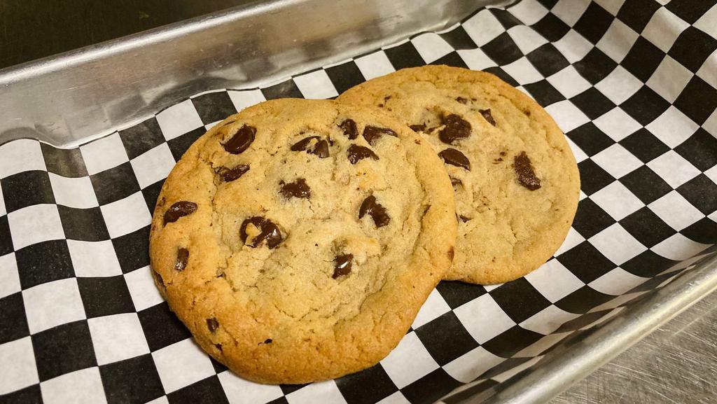2 Chocolate Chip Cookies · Fresh baked chocolate chip cookies
