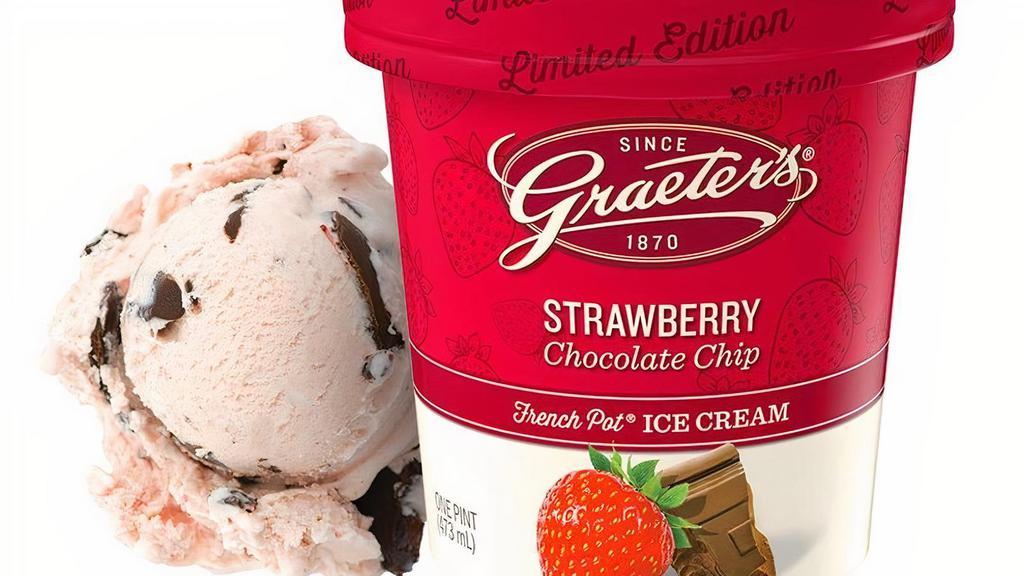 Strawberry Chip - Pint · Our classic Oregon Strawberry ice cream meets our famous chocolate chips.