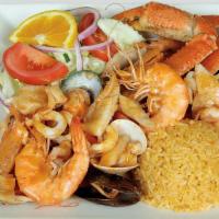 El Capitán · Fish fillet, crab legs, clams, shrimp, octopus, and scallops in our buen sabor special sauce...