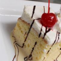 Tres Leches Cake · Traditional Mexican dessert.