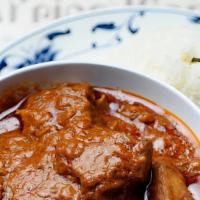 Maffe - Peanut Butter Stew · This rich lamb stew is thickened with ground peanuts butter, which give it a wonderful savor...