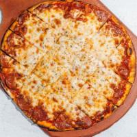 Pepperoni Pizza By Flo & Santos · By Flo & Santos. 12 inch Medium Pizza. Serves 1-2. Contains gluten, and dairy. We cannot mak...